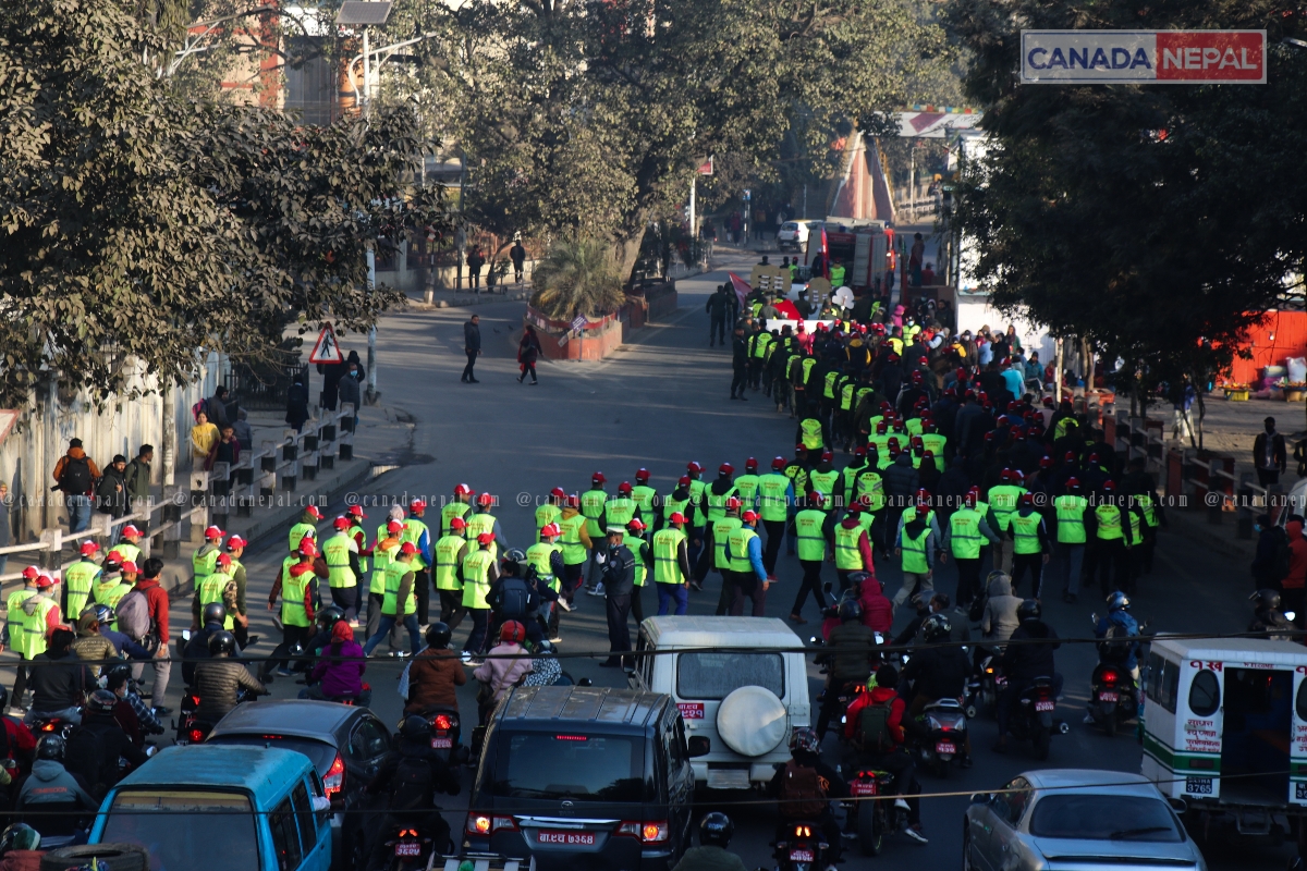 वाकाथन सकेर फुटबलका लागि रङ्गशाला पुग्यो महानगरको टोली (फाेटाे फिचर)